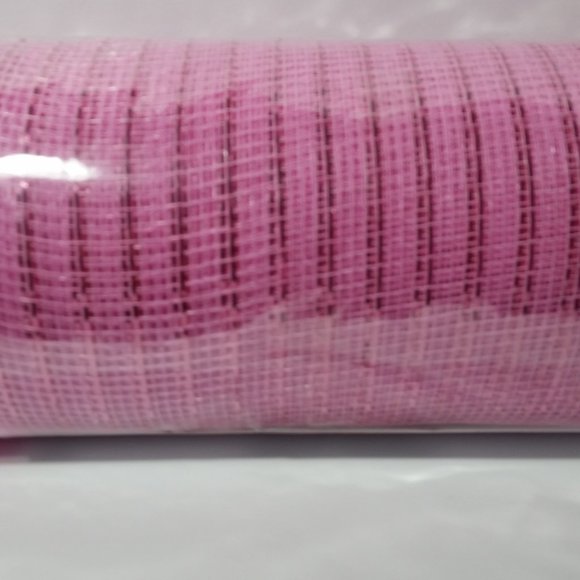 Pink Deco Mesh 6 Rolls Crafts Wreaths 10" 10 Yard - Picture 4 of 6